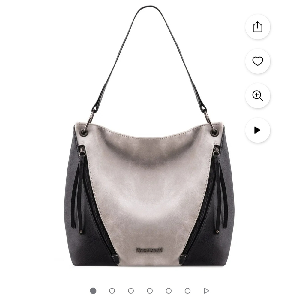 Two-Tone Shoulder Bag
